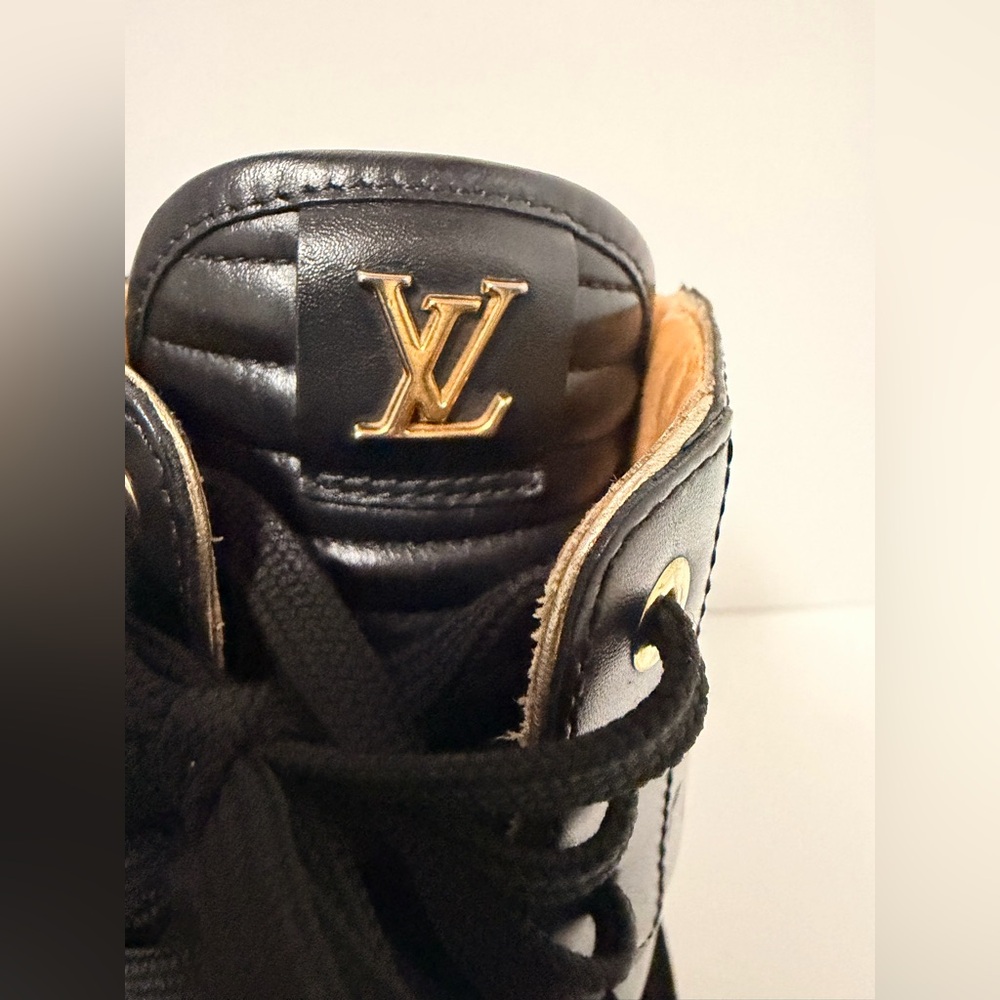 Authentic Louis Vuitton Beverly Hills Sneaker Boot Black Empreinte Size 40 - Picture 12 of 16